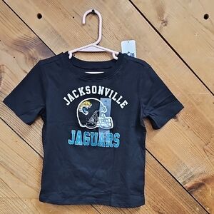 NWT NFL Jacksonville Jaguars Kids Black T-Shirt 4T Or 2T
